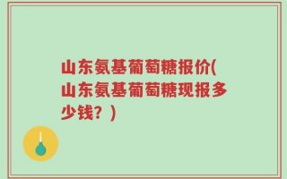 山东氨基葡萄糖报价(山东氨基葡萄糖现报多少钱？)