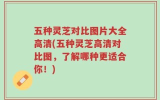 五种灵芝对比图片大全高清(五种灵芝高清对比图，了解哪种更适合你！)