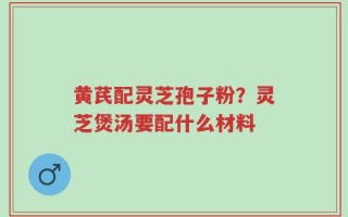 黄芪配灵芝孢子粉？灵芝煲汤要配什么材料