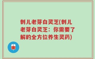 刺儿老芽白灵芝(刺儿老芽白灵芝：你需要了解的全方位养生灵药)