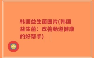 韩国益生菌图片(韩国益生菌：改善肠道健康的好帮手)