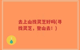 去上山找灵芝好吗(寻找灵芝，登山去！)