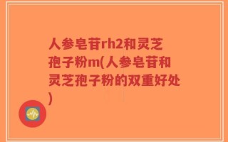人参皂苷rh2和灵芝孢子粉m(人参皂苷和灵芝孢子粉的双重好处)