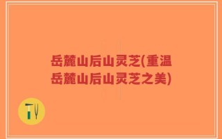 岳麓山后山灵芝(重温岳麓山后山灵芝之美)