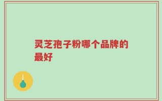 灵芝孢子粉哪个品牌的最好