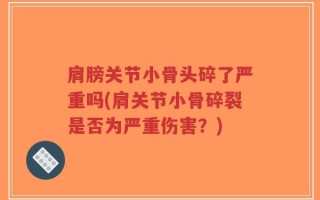 肩膀关节小骨头碎了严重吗(肩关节小骨碎裂是否为严重伤害？)
