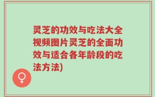 灵芝的功效与吃法大全视频图片灵芝的全面功效与适合各年龄段的吃法方法)