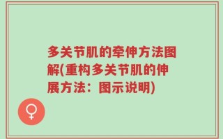 多关节肌的牵伸方法图解(重构多关节肌的伸展方法：图示说明)