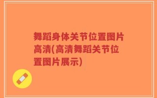 舞蹈身体关节位置图片高清(高清舞蹈关节位置图片展示)