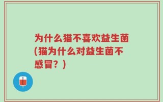 为什么猫不喜欢益生菌(猫为什么对益生菌不感冒？)