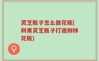 灵芝瓶子怎么做花瓶(利用灵芝瓶子打造别样花瓶)