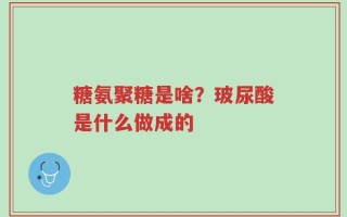 糖氨聚糖是啥？玻尿酸是什么做成的