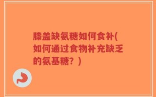 膝盖缺氨糖如何食补(如何通过食物补充缺乏的氨基糖？)