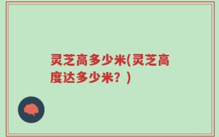 灵芝高多少米(灵芝高度达多少米？)