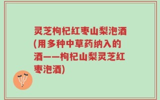 灵芝枸杞红枣山梨泡酒(用多种中草药纳入的酒——枸杞山梨灵芝红枣泡酒)
