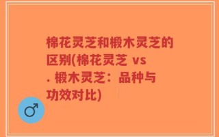 棉花灵芝和椴木灵芝的区别(棉花灵芝 vs. 椴木灵芝：品种与功效对比)