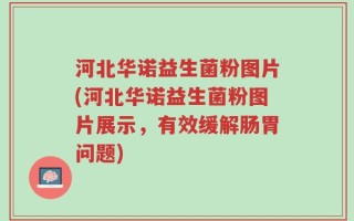 河北华诺益生菌粉图片(河北华诺益生菌粉图片展示，有效缓解肠胃问题)