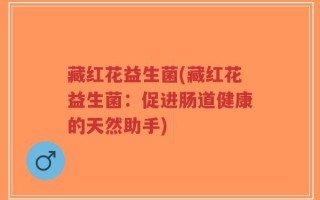 藏红花益生菌(藏红花益生菌：促进肠道健康的天然助手)