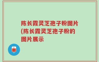陈长霞灵芝孢子粉图片(陈长霞灵芝孢子粉的图片展示