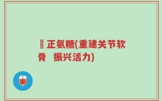 俢正氨糖(重建关节软骨  振兴活力)