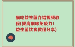 猫吃益生菌介绍视频教程(提高猫咪免疫力！益生菌饮食教程分享)