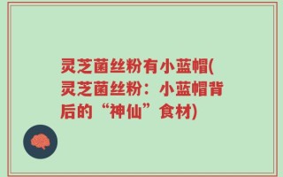 灵芝菌丝粉有小蓝帽(灵芝菌丝粉：小蓝帽背后的“神仙”食材)