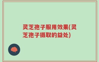 灵芝孢子服用效果(灵芝孢子摄取的益处)