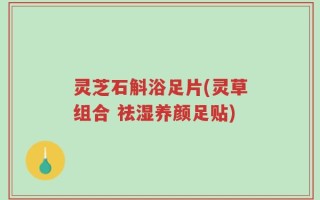 灵芝石斛浴足片(灵草组合 祛湿养颜足贴)