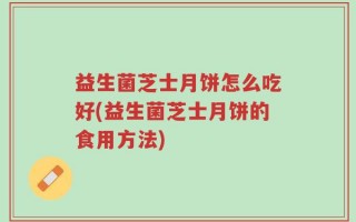 益生菌芝士月饼怎么吃好(益生菌芝士月饼的食用方法)