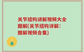 关节结构讲解视频大全图解(关节结构详解：图解视频合集)