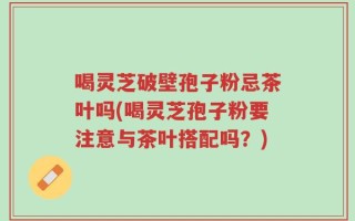 喝灵芝破壁孢子粉忌茶叶吗(喝灵芝孢子粉要注意与茶叶搭配吗？)
