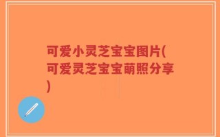可爱小灵芝宝宝图片(可爱灵芝宝宝萌照分享)