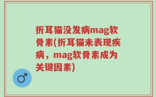 折耳猫没发病mag软骨素(折耳猫未表现疾病，mag软骨素成为关键因素)