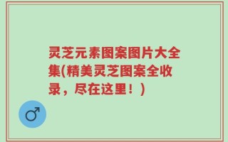 灵芝元素图案图片大全集(精美灵芝图案全收录，尽在这里！)