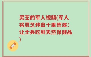 灵芝的军人视频(军人将灵芝种出十里荒滩：让士兵吃到天然保健品)
