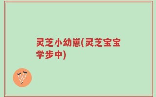 灵芝小幼崽(灵芝宝宝学步中)