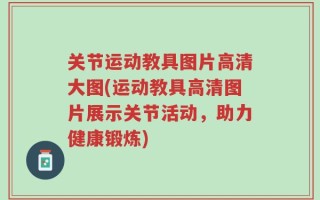 关节运动教具图片高清大图(运动教具高清图片展示关节活动，助力健康锻炼)