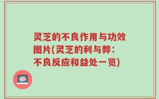 灵芝的不良作用与功效图片(灵芝的利与弊：不良反应和益处一览)