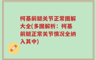 柯基前腿关节正常图解大全(多图解析：柯基前腿正常关节情况全纳入其中)