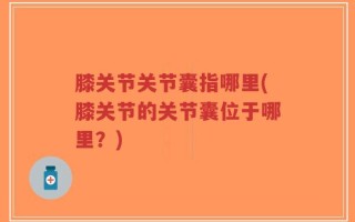 膝关节关节囊指哪里(膝关节的关节囊位于哪里？)