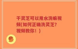 干灵芝可以用水洗嘛视频(如何正确洗灵芝？视频教你！)