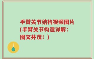 手臂关节结构视频图片(手臂关节构造详解：图文并茂！)