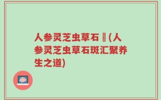 人参灵芝虫草石斣(人参灵芝虫草石斑汇聚养生之道)