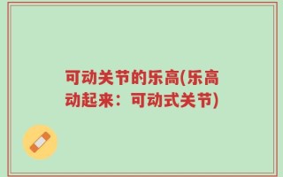 可动关节的乐高(乐高动起来：可动式关节)