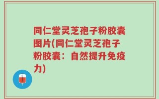同仁堂灵芝孢子粉胶囊图片(同仁堂灵芝孢子粉胶囊：自然提升免疫力)