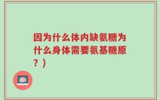 因为什么体内缺氨糖为什么身体需要氨基糖原？)