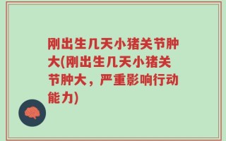 刚出生几天小猪关节肿大(刚出生几天小猪关节肿大，严重影响行动能力)