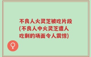 不良人火灵芝被吃片段(不良人中火灵芝遭人吃剩的场面令人震惊)