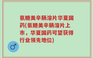 氨糖美辛肠溶片华夏国药(氨糖美辛肠溶片上市，华夏国药可望获得行业领先地位)