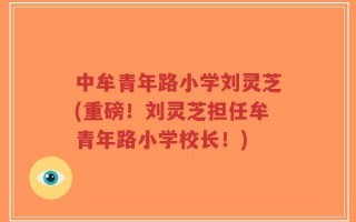 中牟青年路小学刘灵芝(重磅！刘灵芝担任牟青年路小学校长！)